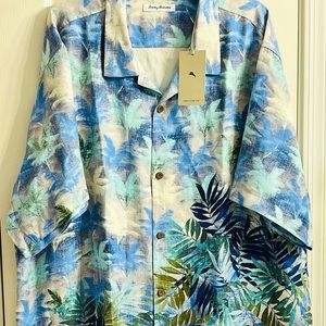 NWT 3XL Tommy Bahama Silk Hawaiian Mens Shirt
